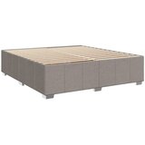  Krevet s oprugama i madracem smeđesivi 200x200 cm od tkanine | shoptok.hr