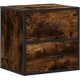  Zidni noćni ormarići 2 kom dimljeni hrast 40x31x39,5 cm | shoptok.hr