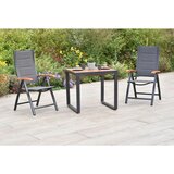 Gardenson VRTNI SET aluminij barve grafita, barve akacije barve grafita, barve akacije | Shoptok.si