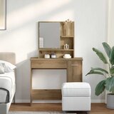  Toaletni stol s ogledalom Artisan hrast 86,5x35x136 cm | shoptok.hr