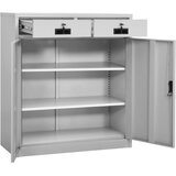  Uredski ormarić svjetlosivi 90 x 40 x 102 cm čelični | Eponuda.com