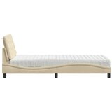Krevet s madracem krem 80 x 200 cm od tkanine | Eponuda.ba