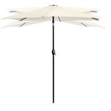  Sklopivi vrtni balkon suncobran, podesiv, 210 cm – bež | shoptok.hr