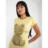 Lily Rose T-shirt-EM-TS-HS-21-531.20X-Light Yellow | shoptok.hr