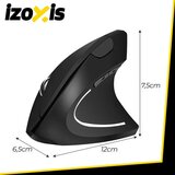 Izoxis bežični ergonomski vertikalni miš 2,4 GHz | shoptok.hr