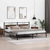  Okvir kreveta bez madraca smeđa boja hrasta 200x200 cm drveni | shoptok.hr