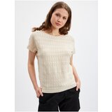 Orsay Beige Womens Beige Sweater T-Shirt - Women Cene'.'