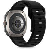  Silikonski pašček za uro Samsung Galaxy Watch Ultra 47 mm - črn | Shoptok.si