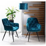 Molarem Home Stolica Cherry-tirkizna,baršun matt (vodootoporan) | shoptok.hr