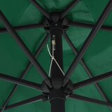  Vrtni suncobran s aluminijskim stupom 270 x 246 cm zeleni | shoptok.hr
