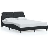 vidaXL okvir za krevet s uzglavljem crni 120 x 200 cm od umjetne kože | shoptok.hr