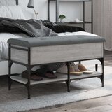  Klupa za cipele siva boja hrasta 82x42x45 cm konstruirano drvo | shoptok.hr