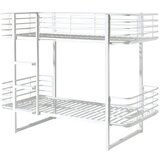 Vipack Bijeli metalni dječji krevet na kat s podnicom 90x200 cm Oscar – | shoptok.hr