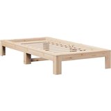 vidaXL Okvir kreveta bez madraca 75 x 190 cm od masivne borovine | shoptok.hr