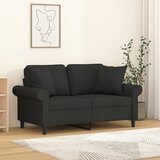  Ukrasni jastuci 2 kom crni 40x40 cm od tkanine | shoptok.hr
