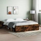 vidaXL Okvir za krevet boja dimljenog hrasta 140x190 cm Cijene
