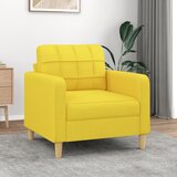 vidaXL Fotelj svetlo rumen 60 cm blago Cene