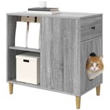  Mačja hiša Siva Sonoma 72 x 42.5 x 70 cm Konstruiran les, (5000111130) | Shoptok.si