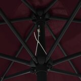  Vrtni suncobran s aluminijskim stupom 270 x 246 cm bordo | shoptok.hr