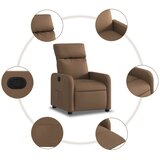  Naslonjač od tkanine smeđi | shoptok.hr