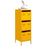 vidaXL Visoka omara gorčično rumena 39x35x103,5 cm jeklo | Shoptok.si