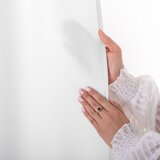 Restilo CARLI curtain, colour white, plain, classic style, ties 25 x 1.5 cm, fabric type Oxford, 140 x 250 cm | shoptok.hr