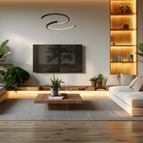  LED luster na sajli DOUBLEMOON LED/30W/230V crna | Eponuda.com