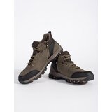 Shelvt Brown Men's Hiking Boots Cene
