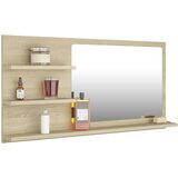  Kupaonsko ogledalo boja hrasta 90x10,5x45 cm konstruirano drvo | shoptok.hr