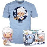 Funko bobble figure anime - one piece pop! - tee box luffy fifth gear & t-shirt s Cene