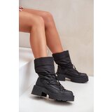 FS1 Women's Snow Boots On Platform And Flat Heel Black Seandriel Cijene
