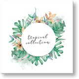  Slike na platnu sa tekstom Tropical collection (moderne slike) | shoptok.hr