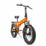 EMG Trevi Električno kolo BOMBER FAT, 20'', zložljiv, do 25km/h, do 40km, LED zaslon+LED lučke, do 150kg, oranžen - | Shoptok.si