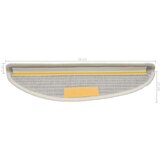  Otirači za stepenice 10 kom 56 x 17 x 3 cm bijeli | shoptok.hr
