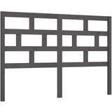  Posteljno vzglavje sivo 126x4x100 cm trdna borovina, (20644479) | Shoptok.si