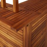  Vrtni barski stol s krovom 113x106x217 cm bagremovo drvo | shoptok.hr