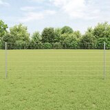 vidaXL Set vrtnarske ograje Set 2 Pocinkano jeklo 10m x 0.8m Vzdržljivo | Shoptok.si