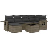  7-dijelni set vrtnih sofa sivi od poliratana | shoptok.hr