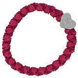 By Eloise London Woven Silver Heart Magenta gumice za kosu | shoptok.hr