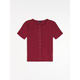 Sinsay Rebrasta bluza s dodatkom viskoze i ukrasnim gumbima | shoptok.hr