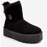 Kesi Women's platform snow boots with black Vikas fur