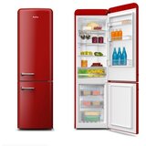 Amica kombinirani hladilnik FK3495.3FRAA [E, NoFrost, 250l, retro, rdeča] | Shoptok.si