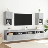 TV ormarići s LED svjetlima 2 kom siva boja betona 30,5x30x60cm | Eponuda.ba