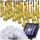  Led 50 topli bijeli vanjski solarni ukrasni vijenac od svijeća 8 funkcija Cijene