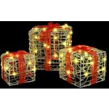  Poklonska kutija 3 pcs Topla bijela 20 x 20 x 20 cm Akril | shoptok.hr