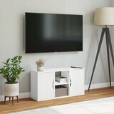 TV ormarić ODDA bijeli 79x24x40 cm puno drvo bor | shoptok.hr