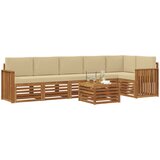  Set vanjskih sofa 7 kom. Prirodna i bež Poliester | shoptok.hr