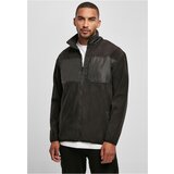 Urban Classics Plus Size Patched microfleece jacket black | Shoptok.si