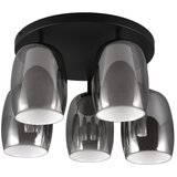 Trio Select črna/srebrna stropna svetilka s steklenim senčnikom ø 14 cm barret – Cene