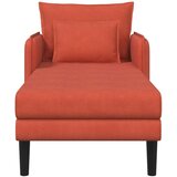  Preveliki šezlong Crvena narančasta Baršunasta tkanina - Crvena narančasta 71 cm | shoptok.hr